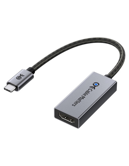 Adaptador USB-C a HDMI 2.1 Cable Matters 8K 60Hz 48Gbps Adaptador USB-C a HDMI 2.1 Cable Matters 8K 60Hz 48Gbps