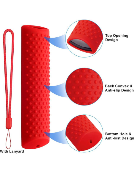 Funda de Silicona Roja para Control Remoto Lenovo/TCL FireTV 4K Funda de Silicona Roja para Control Remoto Lenovo/TCL FireTV 4K