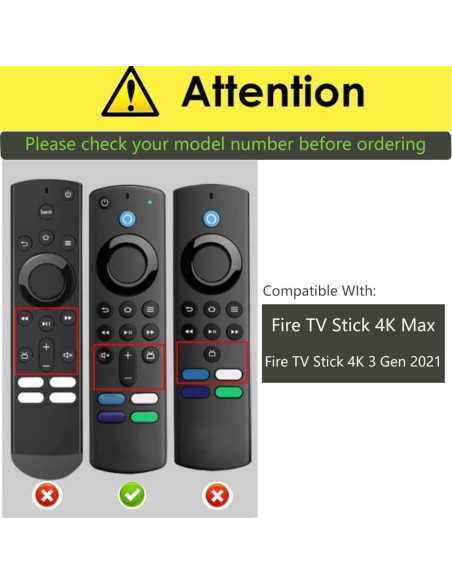 Funda de Silicona USTIYA para Control Remoto Fire TV Stick 4K Funda de Silicona USTIYA para Control Remoto Fire TV Stick 4K