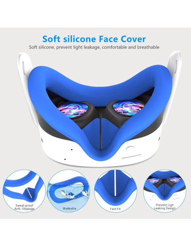 Juego de Cubiertas de Silicona MTomatoVR para Quest 3S