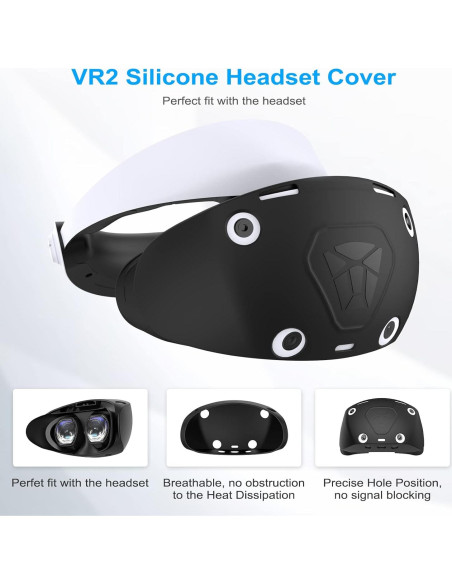 Juego de Cubiertas Protectores para PSVR2 WOLIBEAR - Silicona Juego de Cubiertas Protectores para PSVR2 WOLIBEAR - Silicona