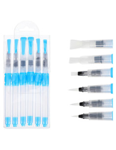 Set de 6 Pinceles de Acuarela Quilax Recargables Portátiles
