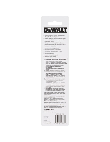 Medidor de Presión de Lápiz DEWALT 0-20 PSI para Neumáticos Medidor de Presión de Lápiz DEWALT 0-20 PSI para Neumáticos