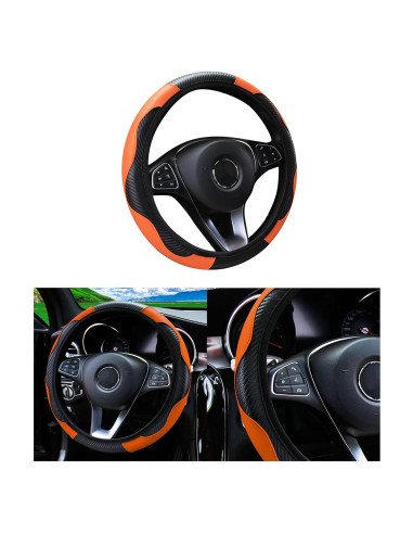 Cubierta de Volante Couslcd 37-38 cm Naranja Antideslizante