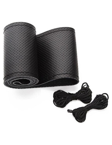 Funda de Volante de Coche Onerbuy Cuero 38 cm DIY Antideslizante