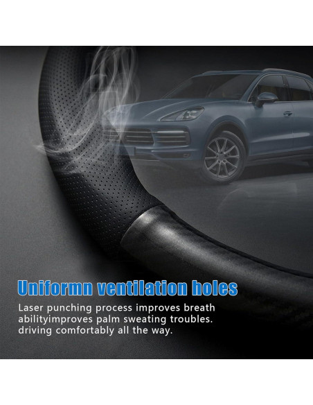 Funda de Volante Antideslizante Gunhunt de Cuero 35.8cm Funda de Volante Antideslizante Gunhunt de Cuero 35.8cm