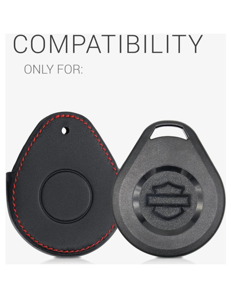 Cubierta de Llave kwmobile para Harley Davidson - Negro/Rojo Cubierta de Llave kwmobile para Harley Davidson - Negro/Rojo