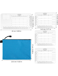 Plantillas de Guía de Dirección de Sobres 4 Piezas Gosknor 2