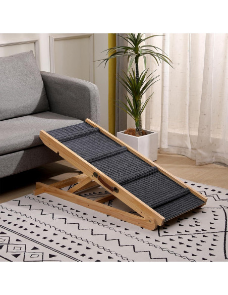 Rampa Plegable para Perros QUCHRYO de Madera Antideslizante Rampa Plegable para Perros QUCHRYO de Madera Antideslizante