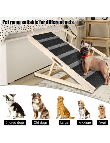 Rampa Plegable para Perros GaliGali 110 cm Antideslizante
