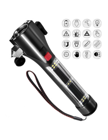 Martillo de Seguridad Unicumoo con Linterna LED 1000 Lúmenes