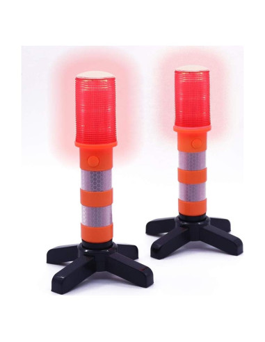 Baliza de Emergencia LED Aolyty 1250-S-R con Base Magnética
