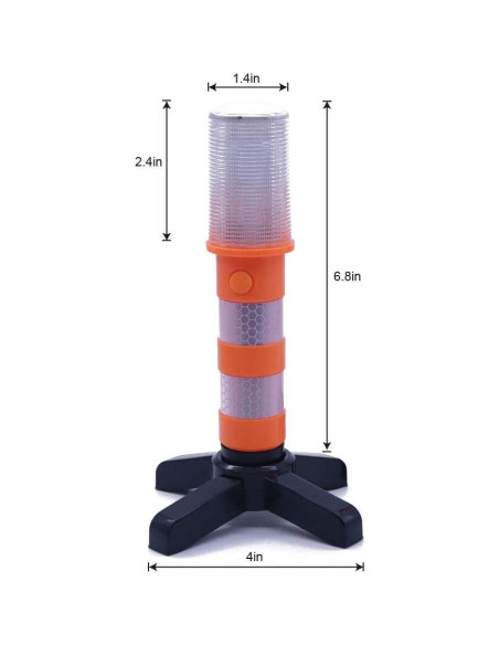 Baliza de Emergencia LED Aolyty 1250-S-R con Base Magnética Baliza de Emergencia LED Aolyty 1250-S-R con Base Magnética