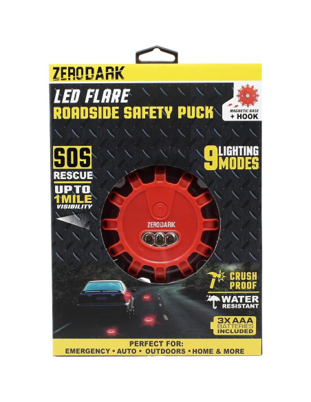Flares LED de Emergencia ZeroDark con Base Magnética 10 cm Flares LED de Emergencia ZeroDark con Base Magnética 10 cm