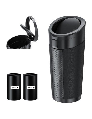 Bote de Basura para Coche DTPDTT Mini con Tapa y 80 Bolsas