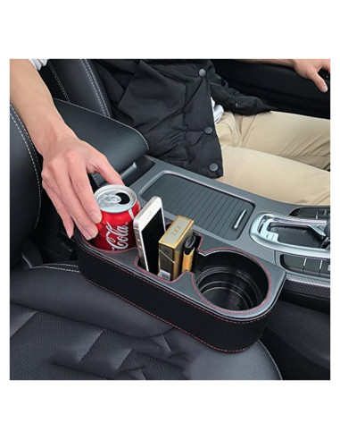 Soporte para Tazas de Auto IOKONE AST Negro - Organizador Multifuncional