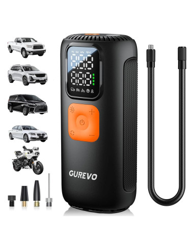 Compresor de Aire Portátil Gurevo GU220 160 PSI 40 LPM