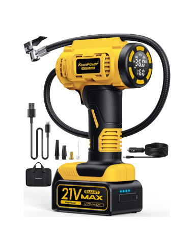 Compresor de Aire Inalámbrico KeenPower CT160 21V 160PSI