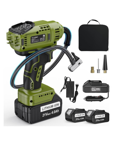 Compresor de Aire Inalámbrico TREE.NB 150 PSI con 2 Baterías