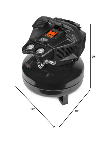 Compresor de Aire WEN 6 Galones Sin Aceite 150 PSI