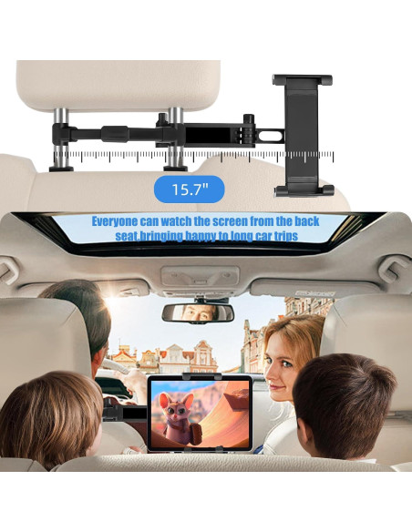 Soporte Plegable para Tablet de Coche Buinblu Z-09 Negro 6-13" Soporte Plegable para Tablet de Coche Buinblu Z-09 Negro 6-13"