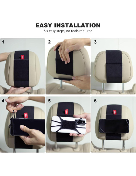 Soporte para Teléfono en Reposacabezas Z ZOTHINGTON - Ajustable Soporte para Teléfono en Reposacabezas Z ZOTHINGTON - Ajustable