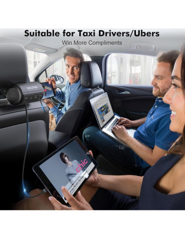 Cargador de Reposacabezas OHLPRO 4 Puertos USB-C y iOS