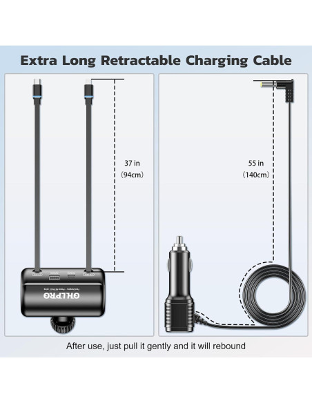 Cargador de Reposacabezas OHLPRO 4 Puertos USB-C y iOS Cargador de Reposacabezas OHLPRO 4 Puertos USB-C y iOS