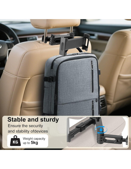 Soporte para Tableta Kairiyard para Coche 3 en 1 Ajustable Soporte para Tableta Kairiyard para Coche 3 en 1 Ajustable