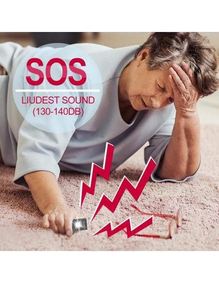 Alarma de Seguridad Personal Thopeb 130dB con Luz SOS - Llavero Alarma de Seguridad Personal Thopeb 130dB con Luz SOS - Llavero