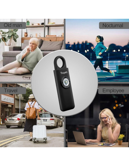 Alarma de Seguridad Personal Thopeb 130dB con Luz SOS - Llavero Alarma de Seguridad Personal Thopeb 130dB con Luz SOS - Llavero