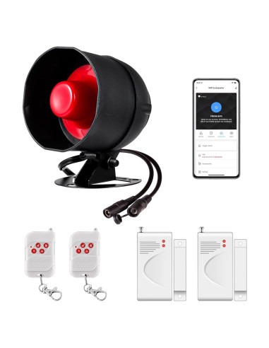 Sistema de Seguridad Inalámbrico TOWODE con Alarmas WiFi 120dB