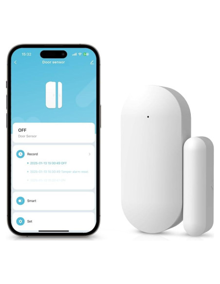 Sensor de Alarma Inalámbrico Clouree B69W-1 para Puertas y Ventanas Sensor de Alarma Inalámbrico Clouree B69W-1 para Puertas y Ventanas