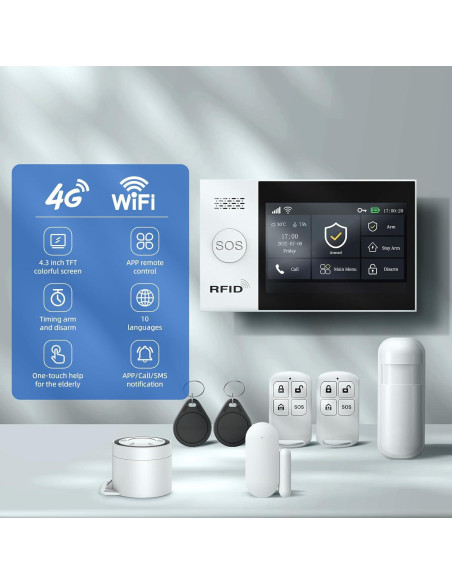 Sistema de Alarma Inalámbrico LWOHSI con Cámara HD 2MP Sistema de Alarma Inalámbrico LWOHSI con Cámara HD 2MP