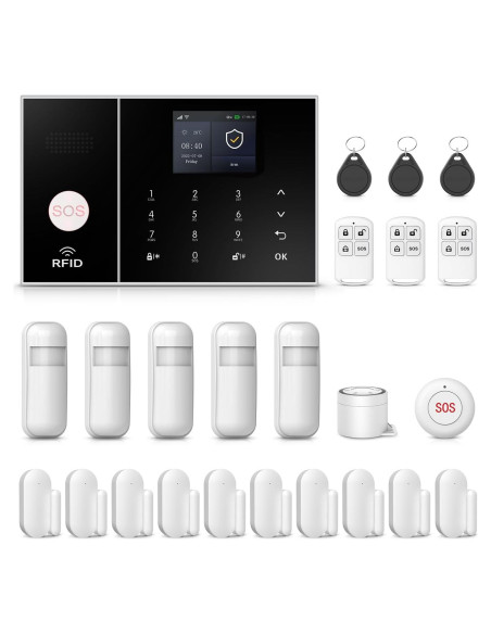 Sistema de Alarma Inalámbrico PGST A108F 24 Piezas 4G/WiFi Sistema de Alarma Inalámbrico PGST A108F 24 Piezas 4G/WiFi