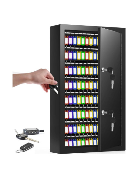 Caja de Llaves Doble Cerradura Nebakne 200 Ganchos Montaje Pared Caja de Llaves Doble Cerradura Nebakne 200 Ganchos Montaje Pared