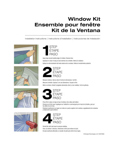 Kit Aislante para Ventanas EDVENA 5W-01 1.57m x 5.33m Transparente