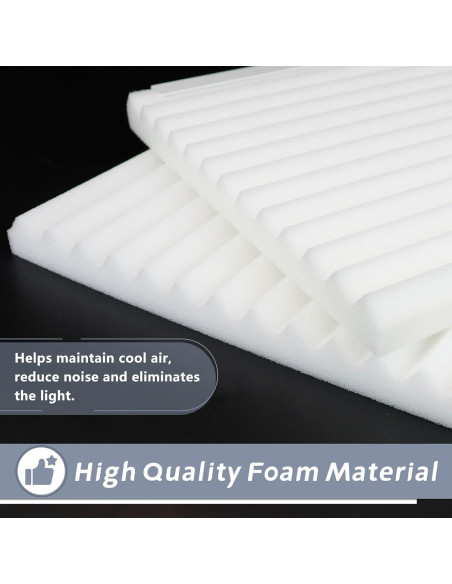 Kit de Paneles Laterales de Espuma Flamorrow para Aire Acondicionado 43x23 cm Kit de Paneles Laterales de Espuma Flamorrow para Aire Acondicionado 43x23 cm