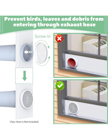 Kit de Ventilación para Ventana Aire Acondicionado Memrita 5"