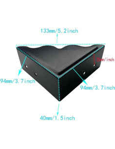 Protectores de Esquinas Metálicos Sutfmwe 9.4x9.4 cm Juego de 4 2