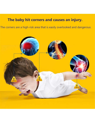 Protector de Esquinas DYKESON - Seguridad para Bebés, 12 Piezas