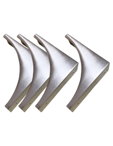 Protectores de Esquinas Metálicos Sutfmwe Plata - Paquete de 4 Protectores de Esquinas Metálicos Sutfmwe Plata - Paquete de 4