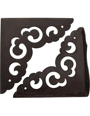 Protectores de Esquinas de Metal Sutfmwe - 4 Piezas Negro