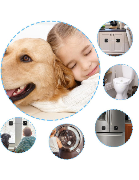 Cerradura de Refrigerador Sin Llave para Niños - Seguridad Gabinetes Cerradura de Refrigerador Sin Llave para Niños - Seguridad Gabinetes