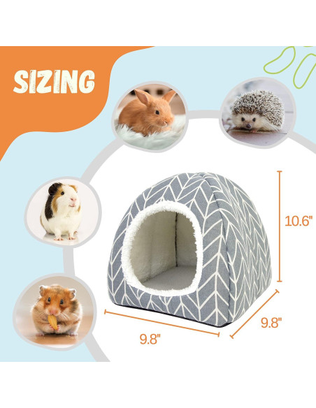 Cama Escondite TiereCare para Cobayas y Animales Pequeños - Gris Cama Escondite TiereCare para Cobayas y Animales Pequeños - Gris
