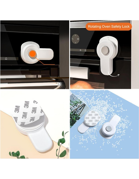 Bloqueo de Seguridad para Puerta de Horno para Niños - ABS - 1 Unidad Bloqueo de Seguridad para Puerta de Horno para Niños - ABS - 1 Unidad