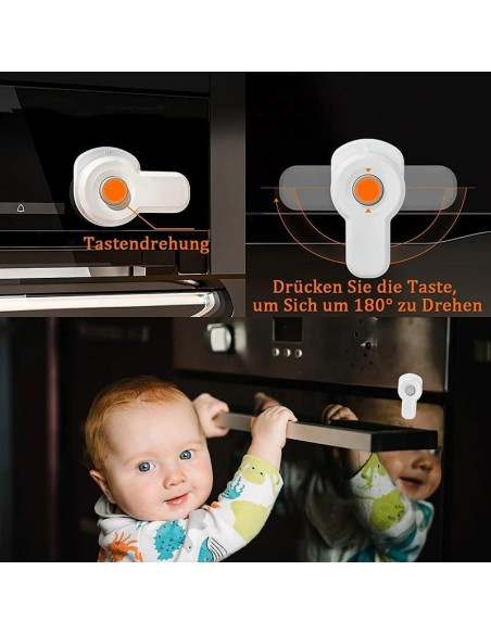 Bloqueo de Seguridad para Puerta de Horno para Niños - ABS - 1 Unidad Bloqueo de Seguridad para Puerta de Horno para Niños - ABS - 1 Unidad