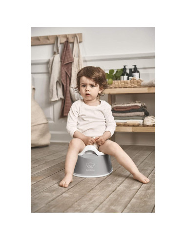 Orinal Inteligente BabyBjorn Gris/Blanco - Compacto y Práctico
