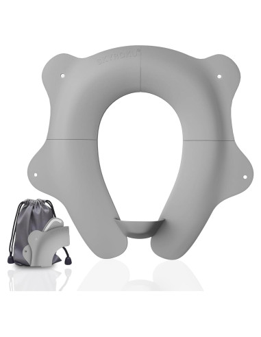 Asiento de Inodoro Plegable SKYROKU para Niños - Antideslizante