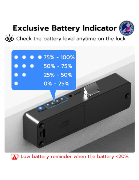 Cerradura Inteligente Bluetooth RFID Anweller HJ-F5BC - Negro Cerradura Inteligente Bluetooth RFID Anweller HJ-F5BC - Negro